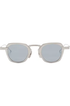 Thom Browne Sonnenbrille mit eckigem Gestell
