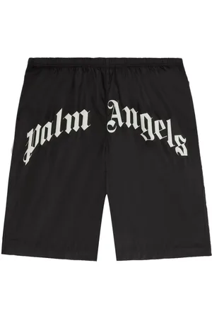 Palm Angels Badeshorts mit gebogenem Logo