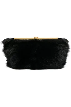Khaite Clutch mit Shearling