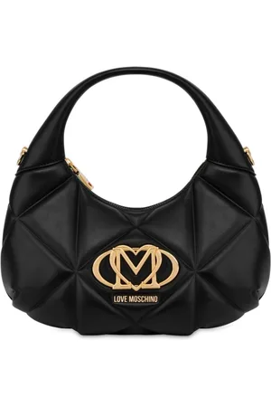 Moschino Schultertasche mit Logo-Schild