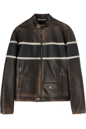 Palm Angels Crystal Pin-Up Bikerjacke
