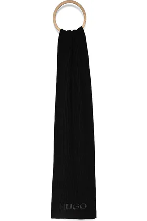 HUGO BOSS Schal mit Logo-Stickerei