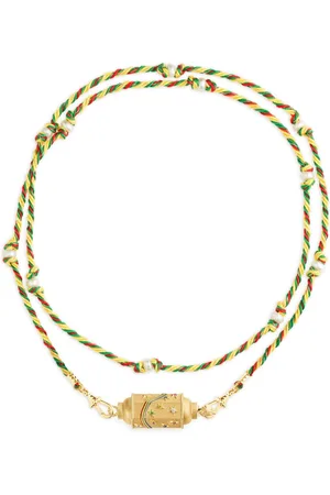 Marie Lichtenberg 14kt Lien Gelbgoldhalskette mit Medaillon