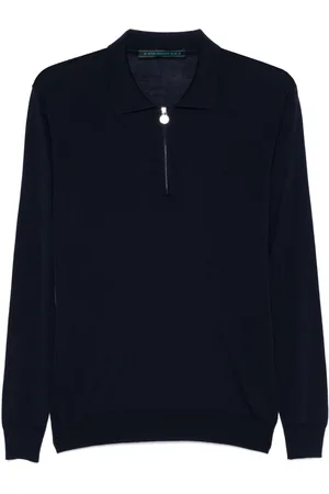Kiton Fein gestricktes Poloshirt