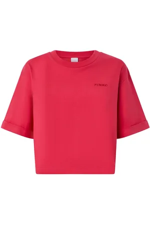 Pinko T-Shirt mit Logo-Stickerei