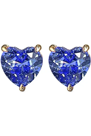 Anabela Chan Mini Ohrstecker mit Saphir aus 18kt -Vermeil