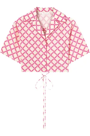 Palm Angels Hemd mit überkreuztem Logo