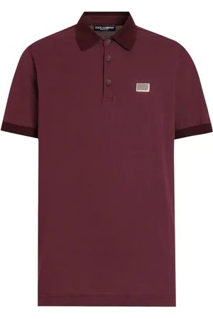 Dolce & Gabbana Poloshirt mit Logo-Schild