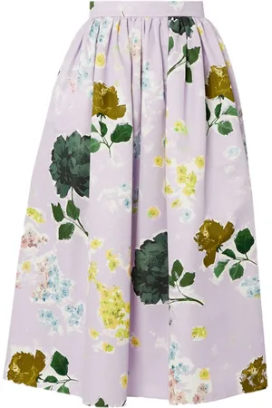 Erdem Midirock mit Blumen-Print