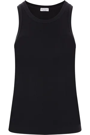 Brunello Cucinelli Tanktop mit Monili-Kette