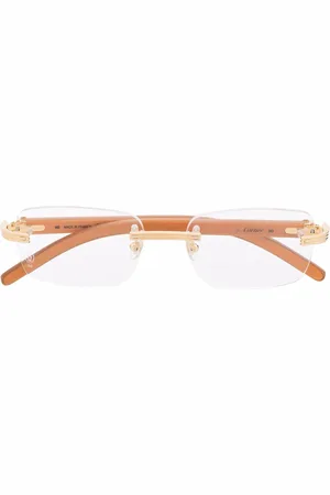 Cartier Rahmenlose Brille mit eckigem Gestell