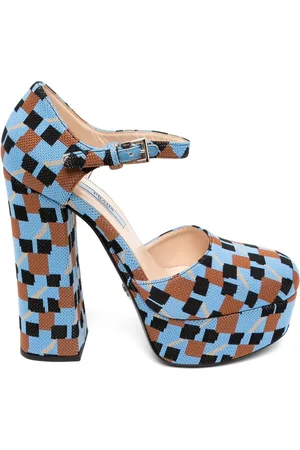 Prada Karierte Sandalen