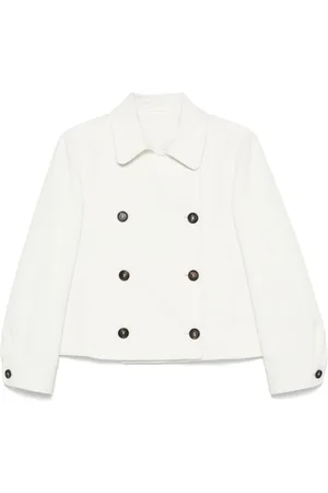 Brunello Cucinelli Cropped-Jacke mit Rundhalsausschnitt