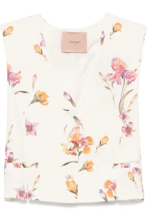 Twin-Set Weste mit Blumen-Print