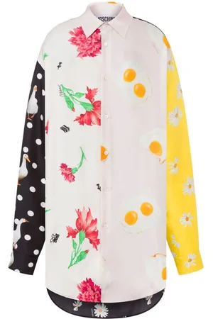 Moschino Hemd mit Print-Mix