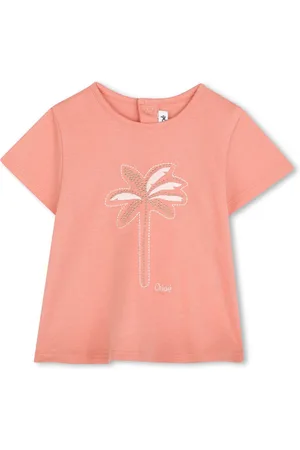 Chloé T-Shirt mit Logo-Stickerei