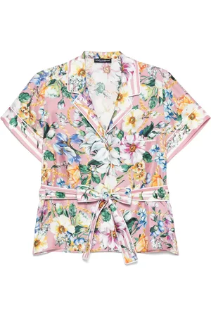 Dolce & Gabbana Seidenhemd mit Blumen-Print