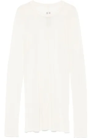 Rick Owens Geripptes Jersey-T-Shirt