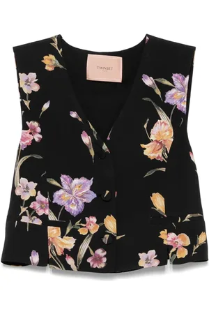Twin-Set Weste mit Blumen-Print