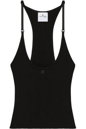 Courrèges Tanktop aus Scuba-Strick