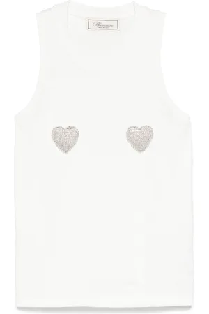 BLUMARINE Tanktop mit Perlen
