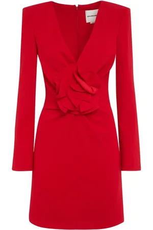 Roland Mouret Kleid mit Blumenapplikation