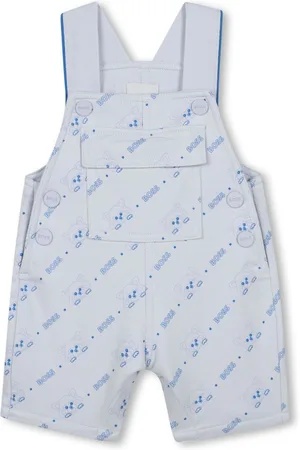 HUGO BOSS Latzhose mit Logo-Print