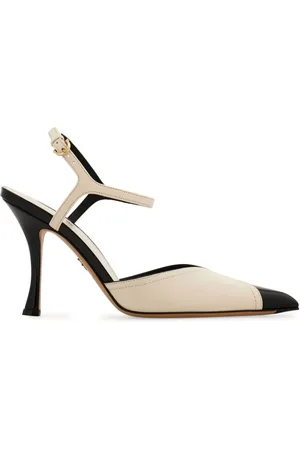 Salvatore Ferragamo Pumps mit Kontrasteinsätzen 95mm