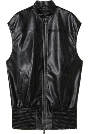 Twin-Set Weste aus Faux-Leder