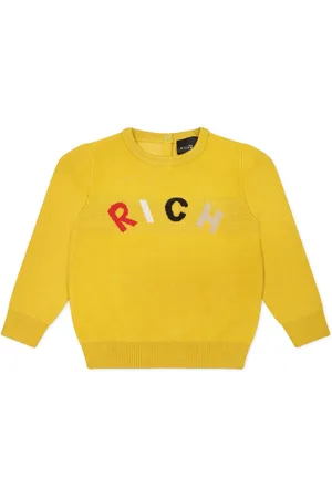 John Richmond Pullover mit Intarsien-Logo