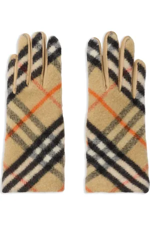 Burberry Karierte Handschuhe aus Wolle
