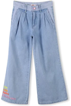 Billieblush Bestickte Wide-Leg-Jeans