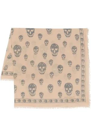 Alexander McQueen Schal mit Totenkopf