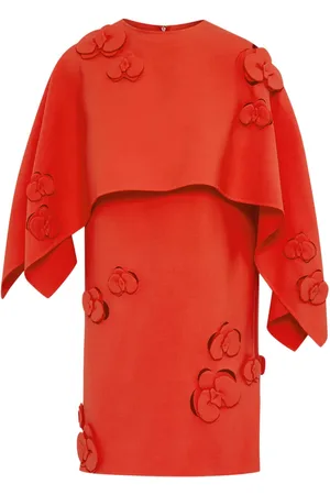 Oscar de la Renta Orchid Capelet Minikleid