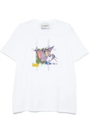 Iceberg T-Shirt mit Tom-Print