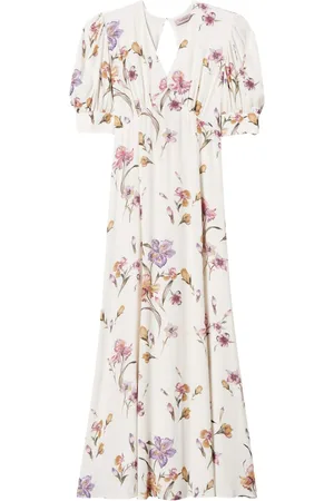 Twin-Set Kreppkleid mit floralem Print