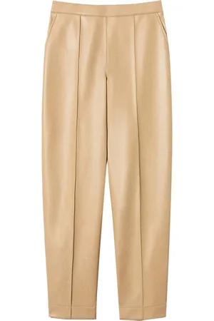 Twin-Set Gerade Hose aus Faux-Leder