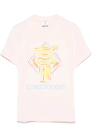 Casablanca T-Shirt mit Diamond Column-Print
