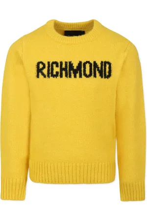 John Richmond Pullover mit Intarsien-Logo