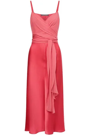 Alberta Ferretti Kleid mit V-Ausschnitt