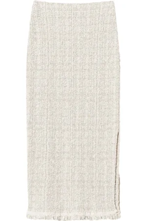 Twin-Set Jacquard-Midirock mit Lurex-Detail