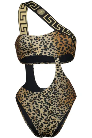 VERSACE Badeanzug mit Leopardenmuster