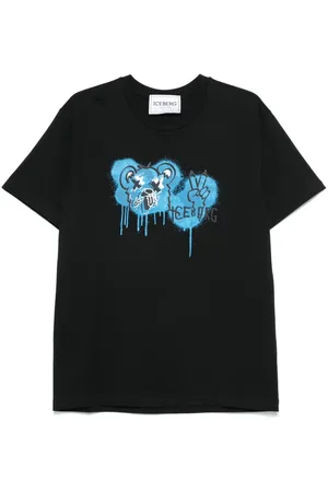 Iceberg T-Shirt mit Bären-Print