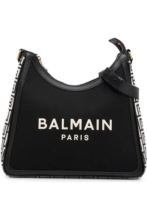 Balmain 2021-2024 B-Army Schultertasche aus Canvas 26cm
