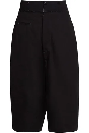 Maison Margiela Baggy-Shorts mit ungesäumten Kanten