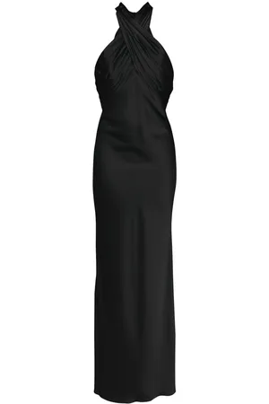 Amsale Gerafftes Neckholder-Kleid