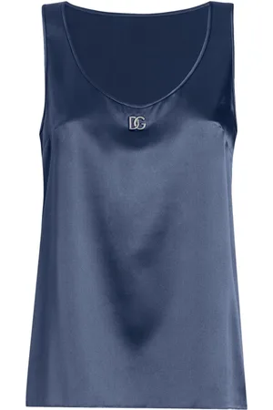 Dolce & Gabbana Tanktop mit Logo-Schild