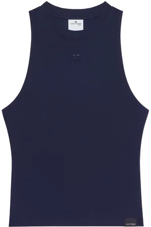 Courrèges Trägershirt mit Applikation