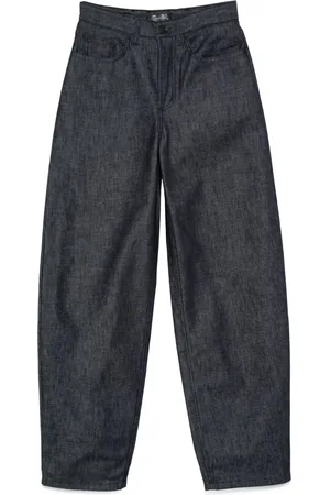 MUGLER Wide-Leg-Jeans mit Schnürung