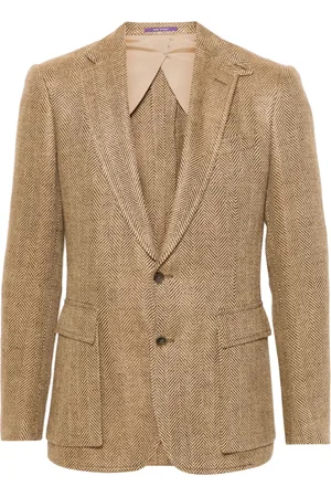 Ralph Lauren Sakko mit Fischgrätenmuster